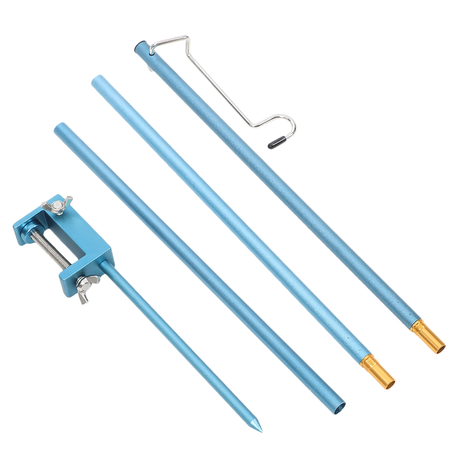 

1 set 1 Set Aluminum Alloy Outdoor Lamp Rack Light Pole Hanger For Picnic Camping Double Hook Lightweight Portable Light Bracket