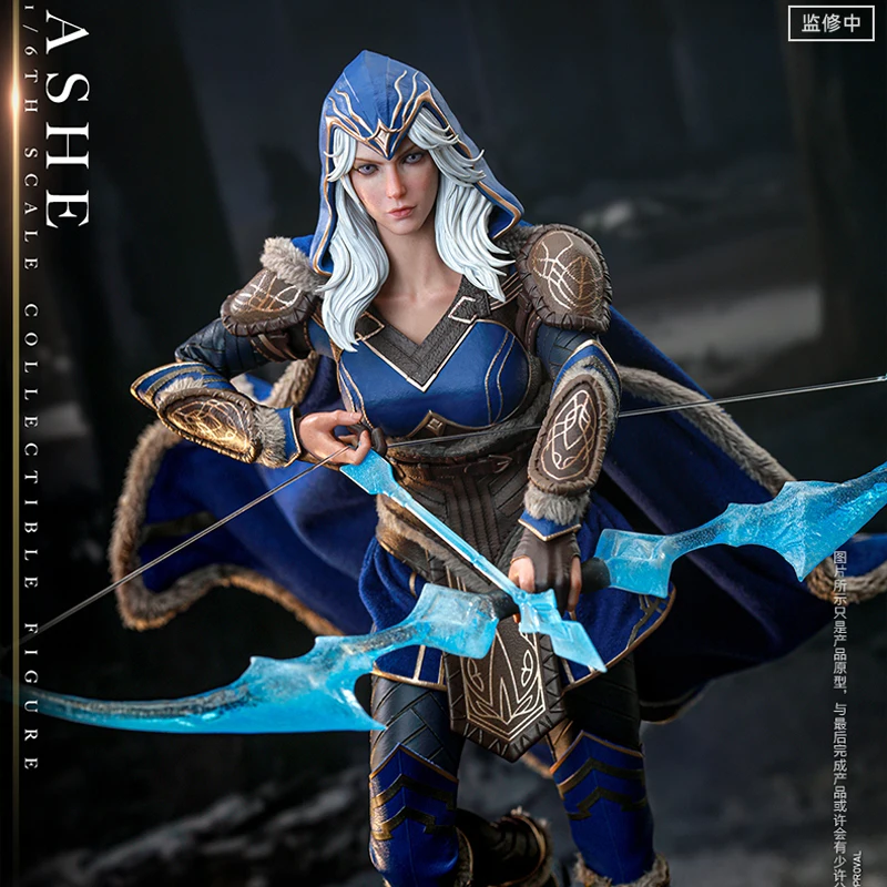 Genuine Game League Of Legends Hot Toys Ashe Action Figure Statuette Collection Boxed Ornaments Cartoon Model Doll Toys Gifts