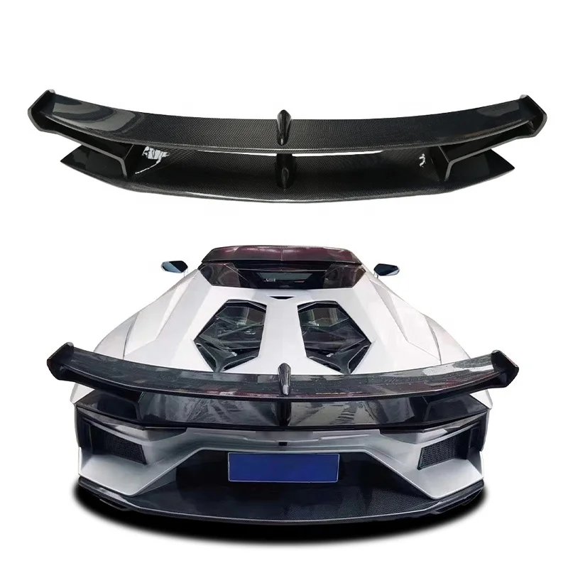 

Carbon Fiber Rear Wing Spoiler for Aventador LP700 Upgrade SVJ Style Lightweight Performance Tuning Parts