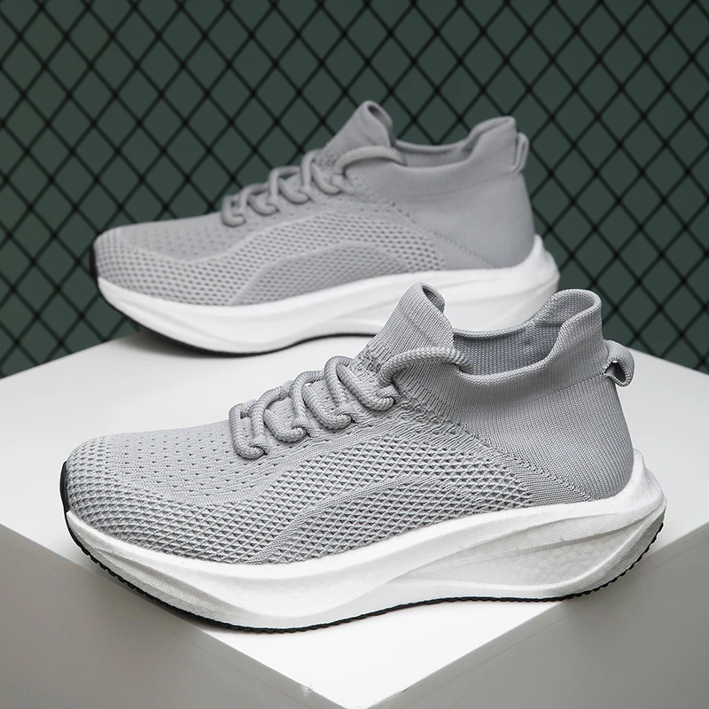 

High Elastic Cushion Unisex Mesh Running Shoes Multi Sided Mesh Openings Full Air Exchange Long Hour Standing Outdoor Walking