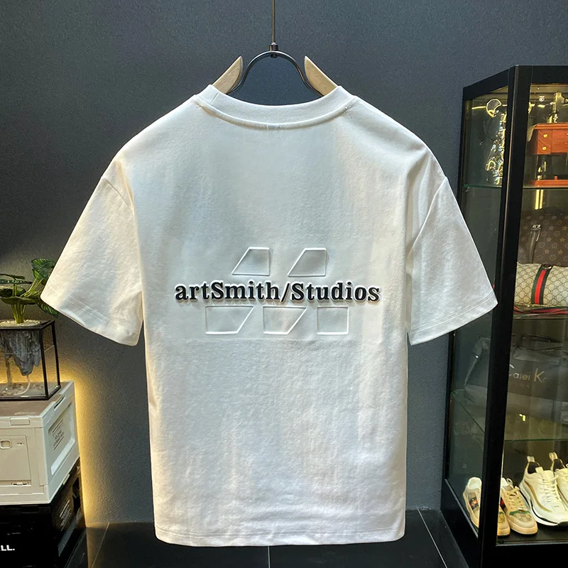 

Summer Short sleeved T-shirt for Men 2025 New Style Loose and Versatile Casual Street Fashion Rascal Handsome Clothes
