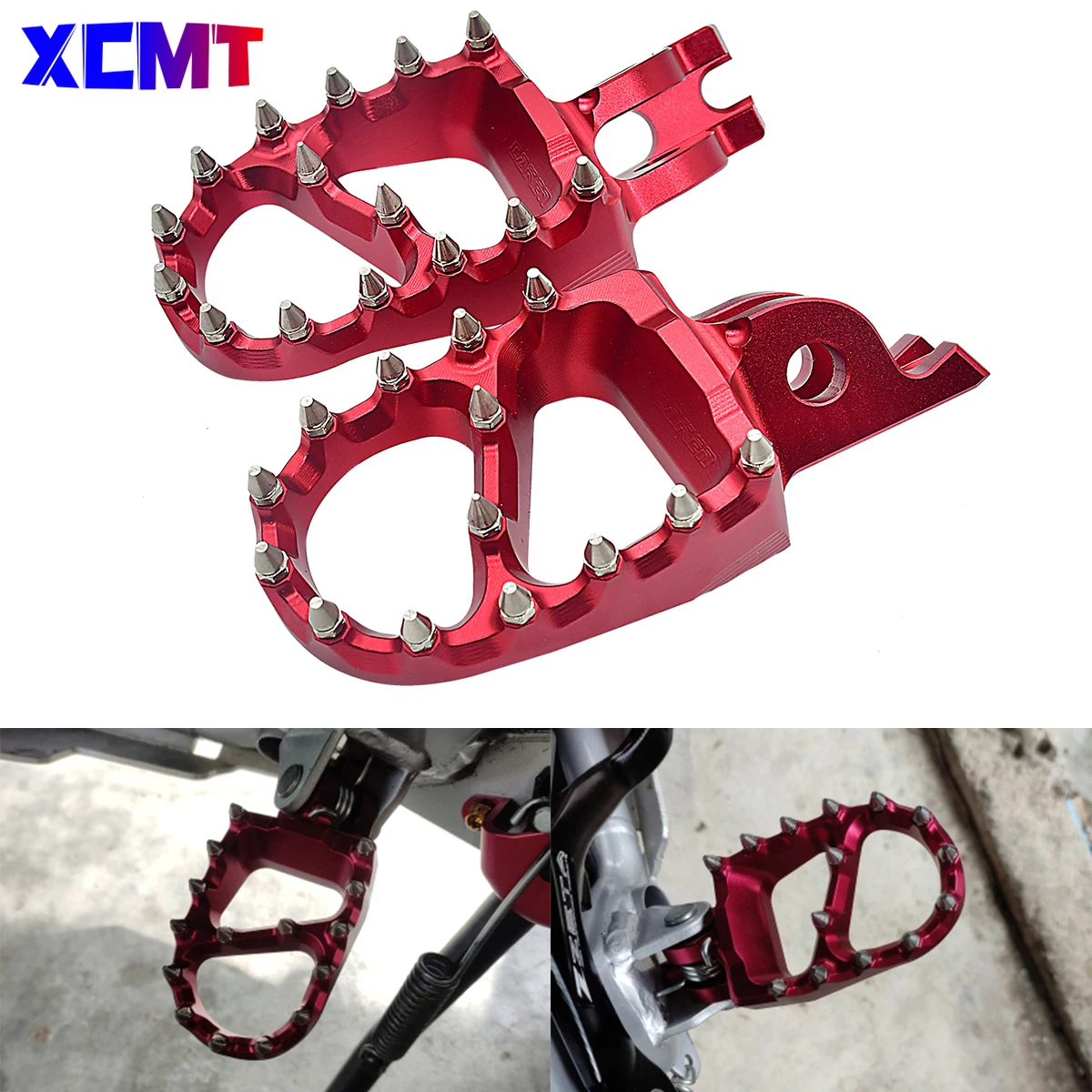 

Motorcycle CNC FootRest Footpegs Pedals For HONDA CR 125 250 150R CR250R CRF 150R 250R 450R 250 450 X RX L M 2002-2019 2020 2021