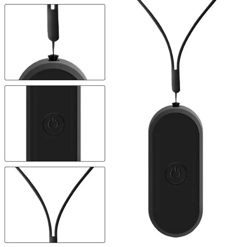 Personal Air Purifier Necklace Negative Ion Generator Necklace No Static Electricity For Car Airplane Office Bedroom And Travel