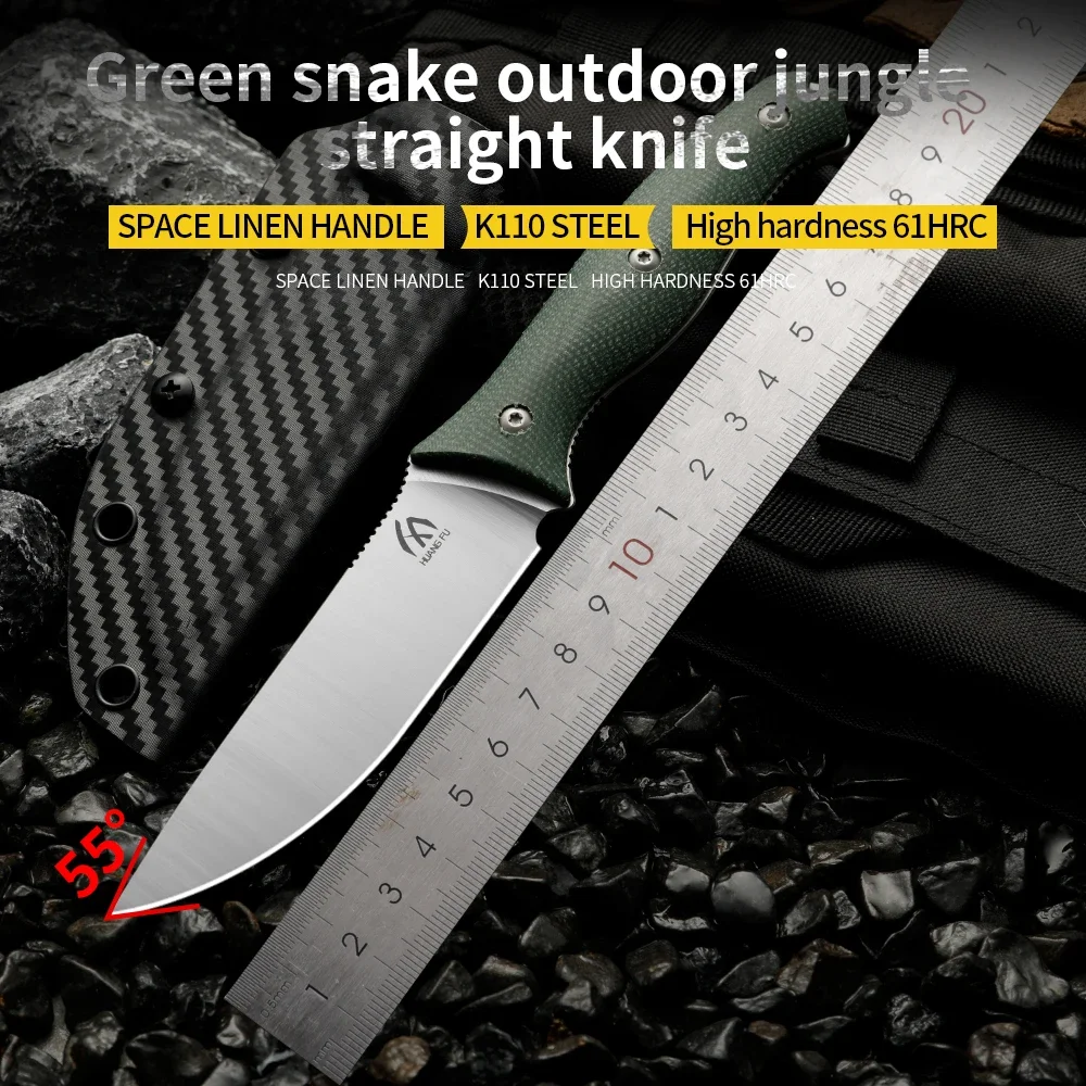 High quality multifunctional fixed blade - outdoor camping, rescue, and emergency survival knife, men\'s gift