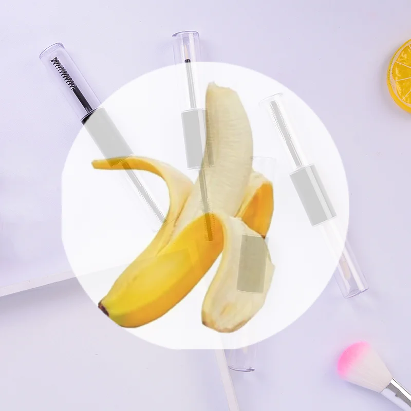 (HS) 1PC 5ML dubbele kop lege glansbuis lip wimper en eyeliner balsemflescontainer