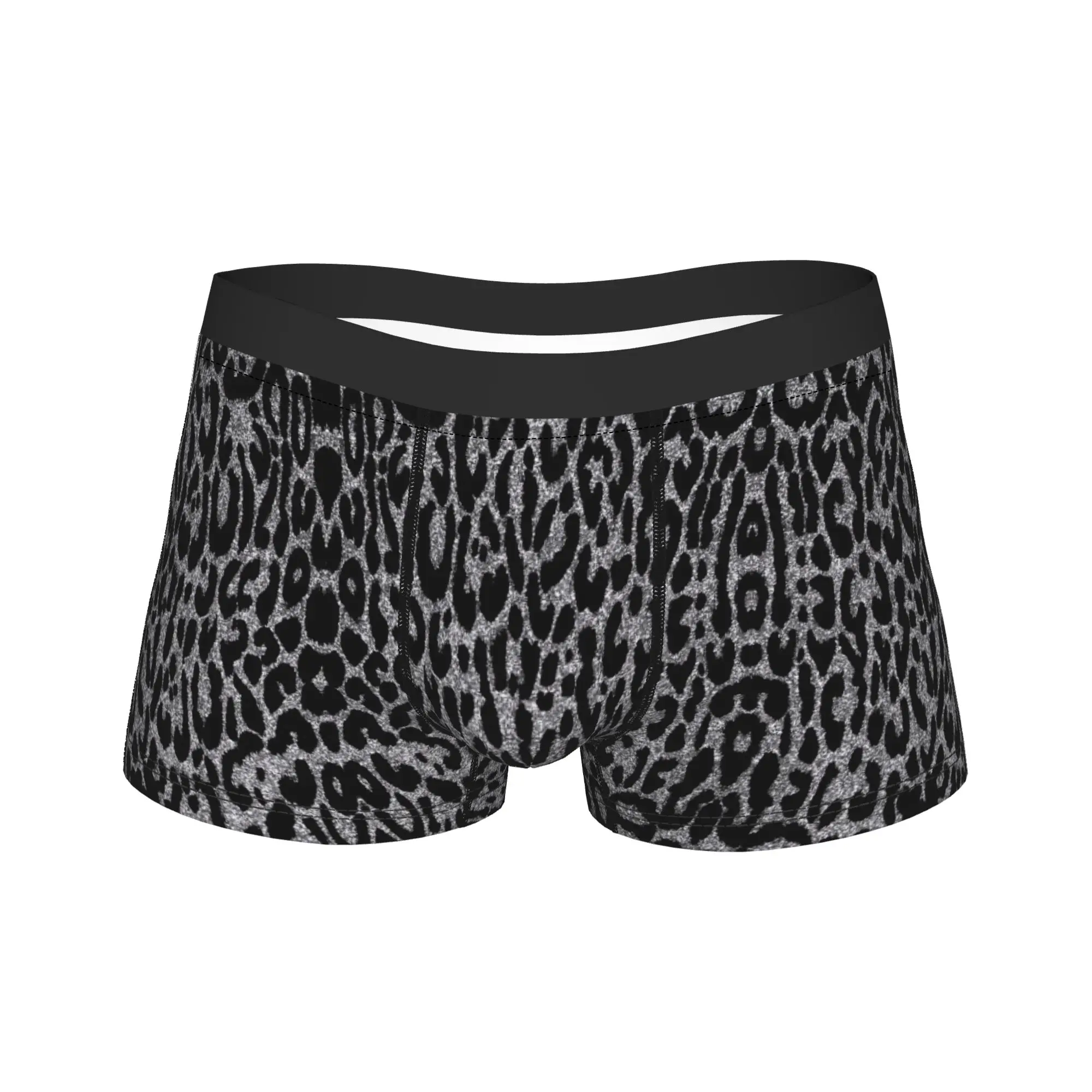 

leopard (1) Underwear Men's Boxer Brief Novelty Boxer Shorts Quality Pattern Plus Size Panties