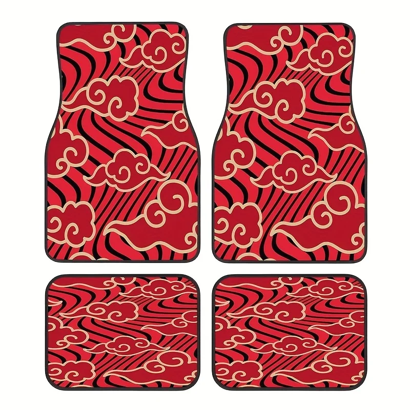 

4-piece car floor mat set, universal car interior protective mat