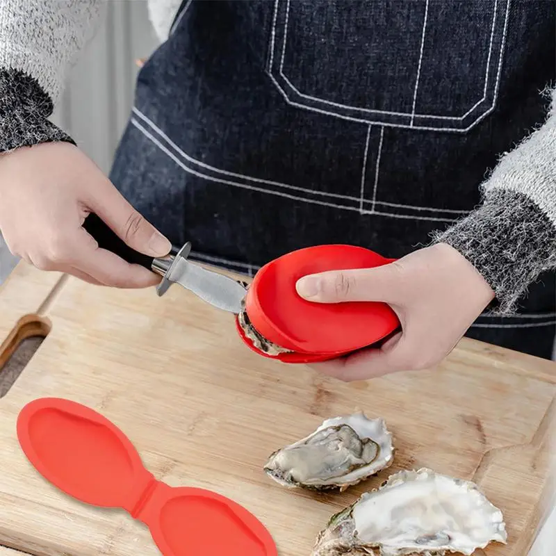 Silicone Oyster Clip Oyster Opener Seafood Silicone Shucker Tool Seafood Shucking Effort-Saving Clamp For Seafood Oysters