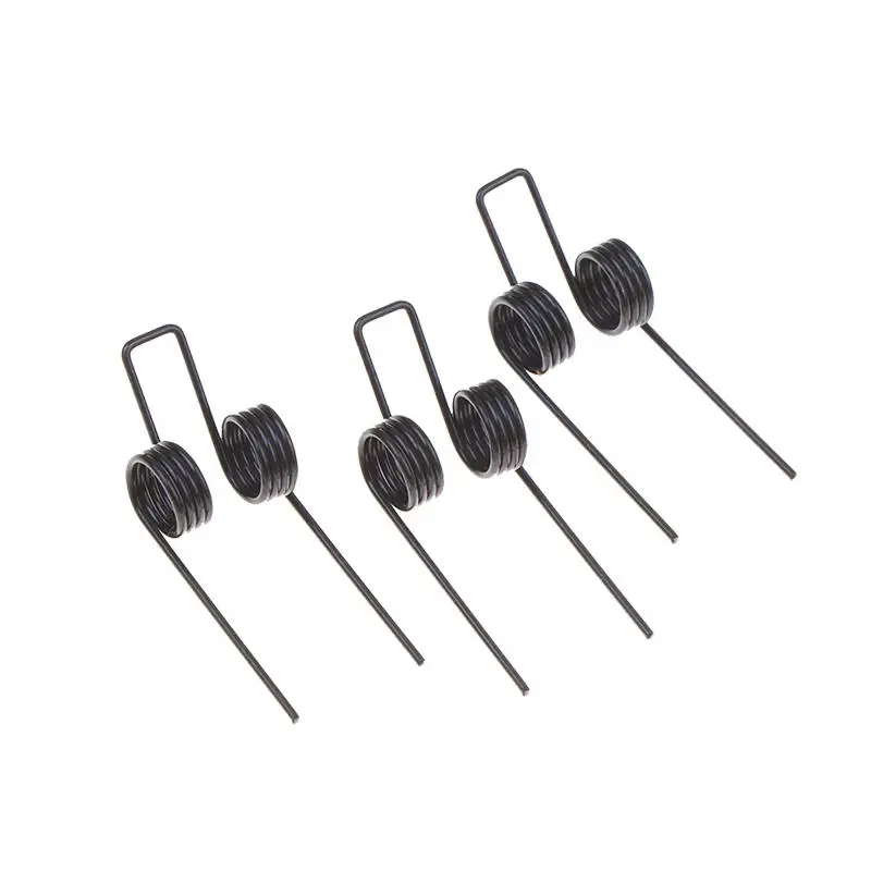 .New.3Pcs Wire 1.2*11mm ﻿Black Plated Spring Replacement Steel Double Torsion Spring Industrial Machinery DIY Torsion Spring