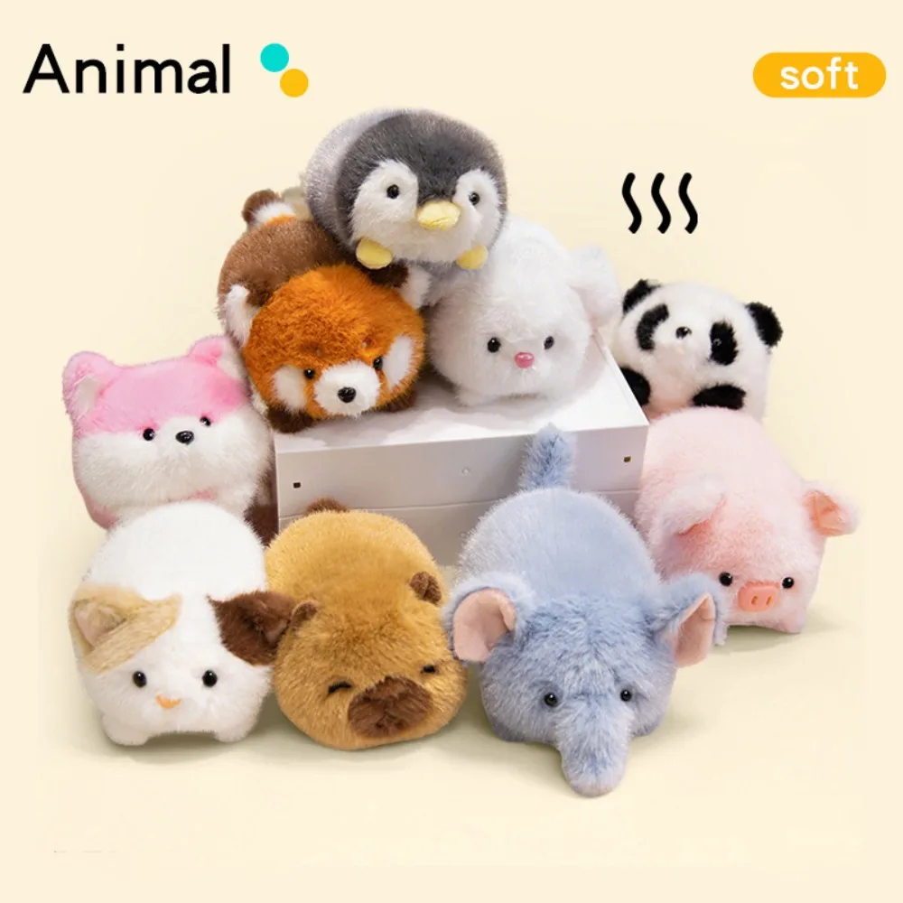 

Cute 16cm Plush Doll Lying Style Soft Plush Toy Panda Capybara Cat Stuffed Animal Pillow Sleeping Gift