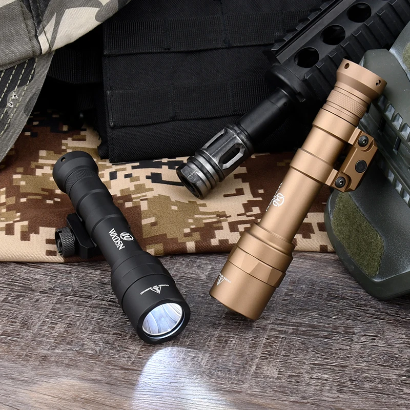 WADSN Tactical Surefir M600C M600 Scout Light Rifle Weapon Flashlight LED White Torch Hunting Airsoft LAMP With Constant Tailcap