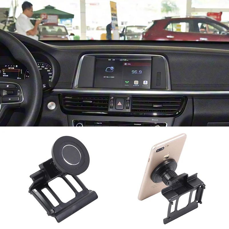 

Center Console Phone Holder New Magnetic Version Dashboard Telephone Holder For Kia K5 Optima JF 2016 2017 2018 Car Accessories