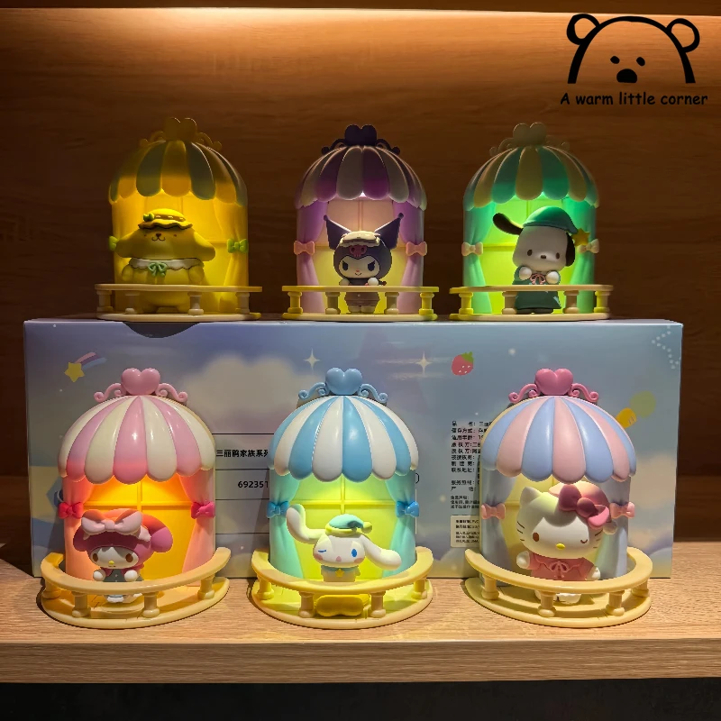 

Sanrio Family Terrace Series Night Light Ornament - Hello Kitty Refrigerator Magnet Periphery Desktop Ornament - Festival Gift