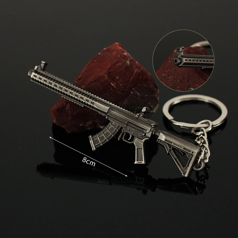 لعبة تأثيري نموذج بندقية صغيرة للجماهير ، سلاح معدني ، المعلقات على ظهره ، حقيبة سلسلة المفاتيح ، ديكور الهالوين ، هدايا عيد الميلاد ، جمع المشجعين #4