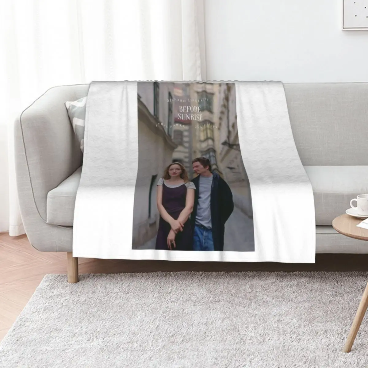 قبل شروق الشمس ملصق رمي بطانية الفانيلا النسيج منقوشة على أريكة أريكة البطانيات لبطانيات الطفل #1