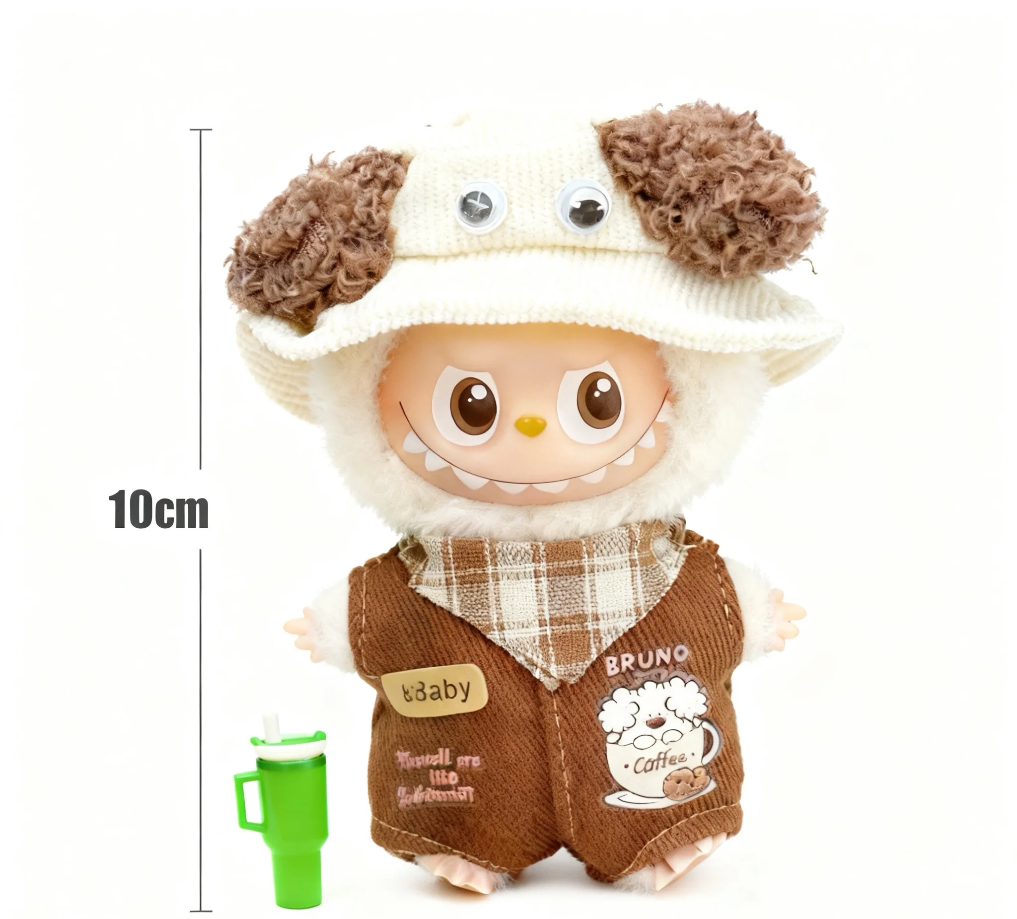 ชุดของเล่น Labubu ขนาด 10 ซม. แบบกล่องสุ่ม ของเล่นจิ๋ว Labubu แก้วน้ำ ของขวัญน่ารัก อุปกรณ์ตกแต่งฉาก (ไม่รวมตุ๊กตา)