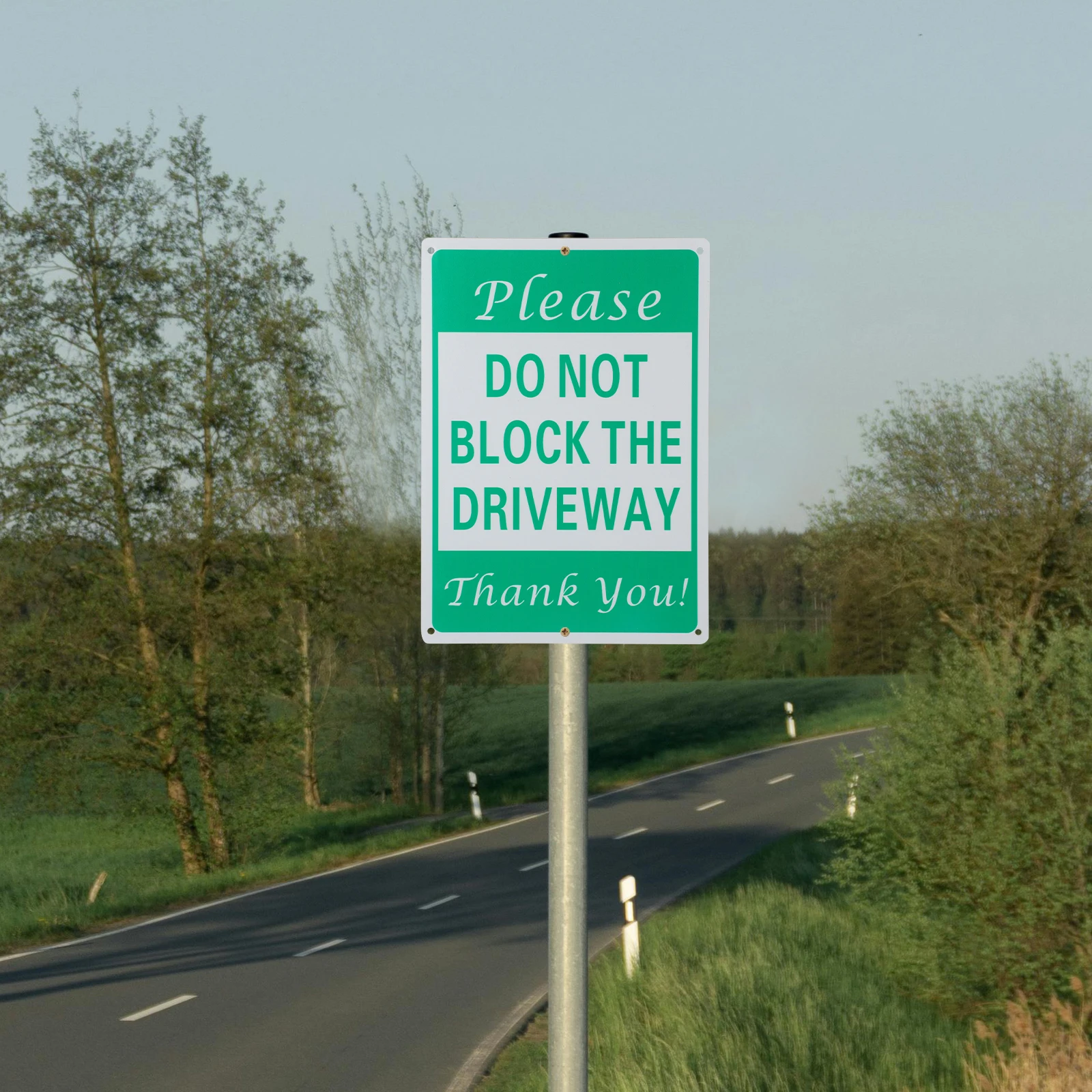 لا توجد علامة ركن السيارة المعدنية لا تحجب ساحة الممر غير رمز وقوف السيارات علامة السلامة الخارجية للاستخدام المنزلي #5