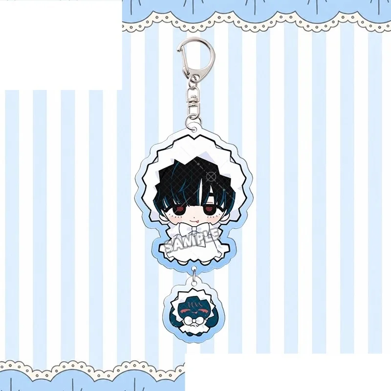 6cm Anime Alien Stage Acrylic Pendant Keychains Bag Decorations Decorations Accessories Cartoon Character Gifts For Friends
