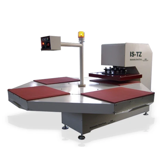 TZ 90110 MEM Four Station 90*110 cm Pneumatic Heat Press Machine for T Shirt Printing Workshop