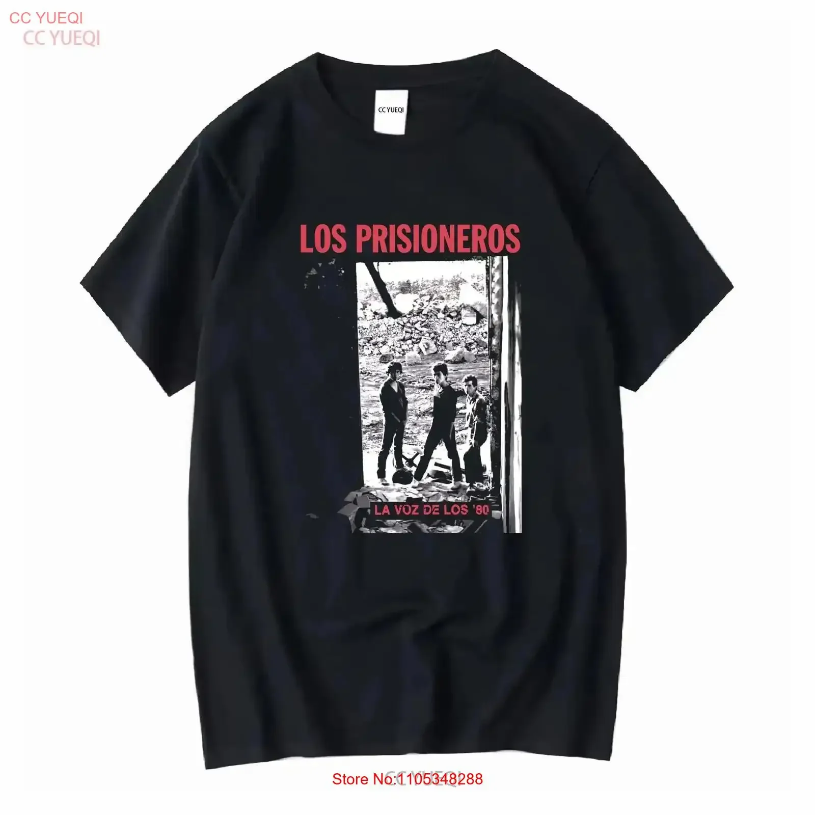 Los Prisioneros LA Voz Se '80 The Prisoners Voice Of 80s T Shirt XL vintage Washed fashion Soft homme graphic Stretched