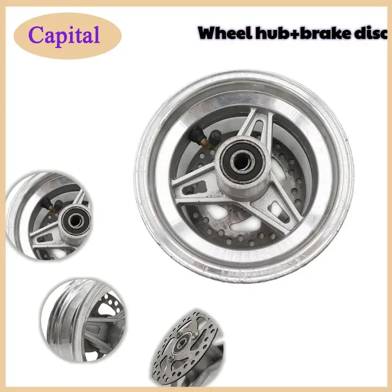 

6-дюймовая алюминиевая колесная ступица с дисковым тормозом, шина 10x6.00-6, передняя колесная ступица, подходит для электросамоката Citycoco