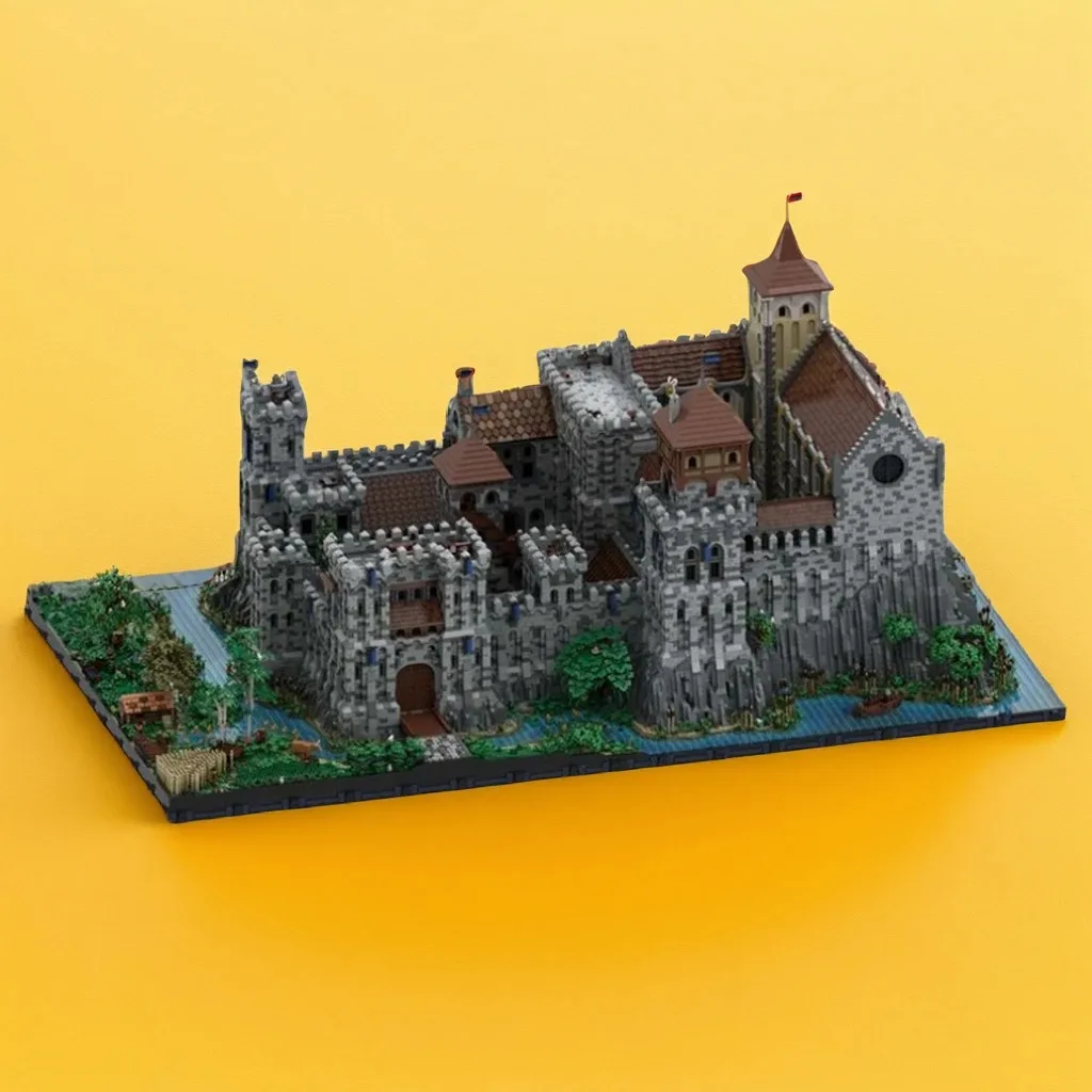 112744pcs MOC Complete Medieval Castle Model Building Blocks Christmas Gift Architecture Toys Brick Craft Birthday Art Display