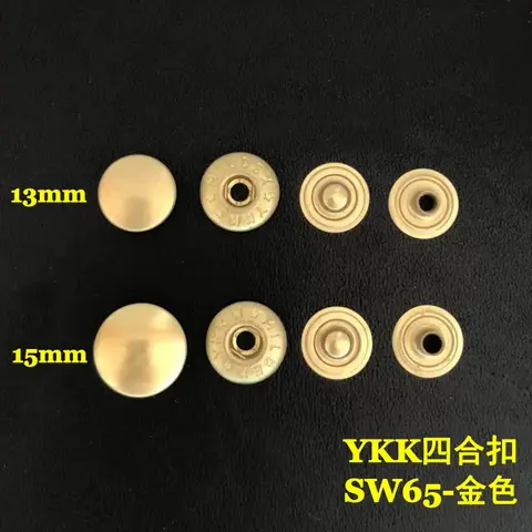 일본 YKK 단추 금속 구리 스냅 단추, 강력한 S-용수철 스냅 단추, 의류 수하물 SW65, 20 개, 100 개