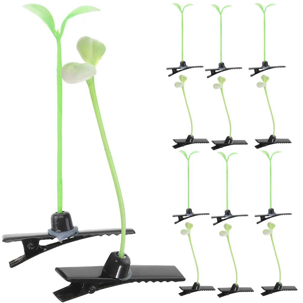 

50Pcs Hair Clips Bean Sprout Style Small Cute Hair Accessories for Women Birthday Party Gifts Sprout Clips