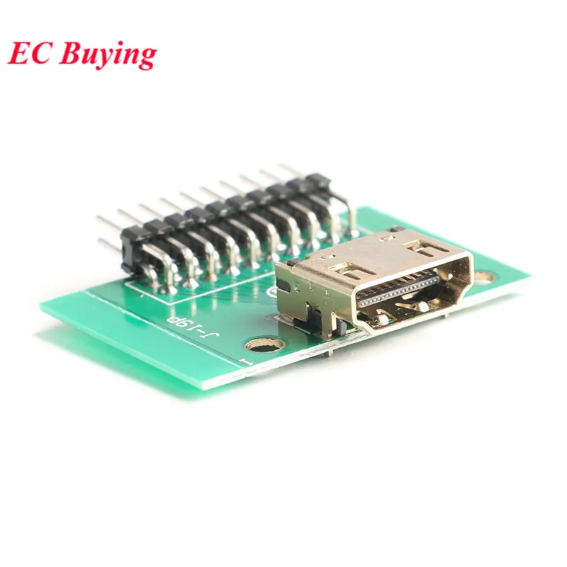 HDMI 19Pin Test Socket Adapter Board Jack HDMI 19 Pin PCB Transfer Board Converter IC Socket