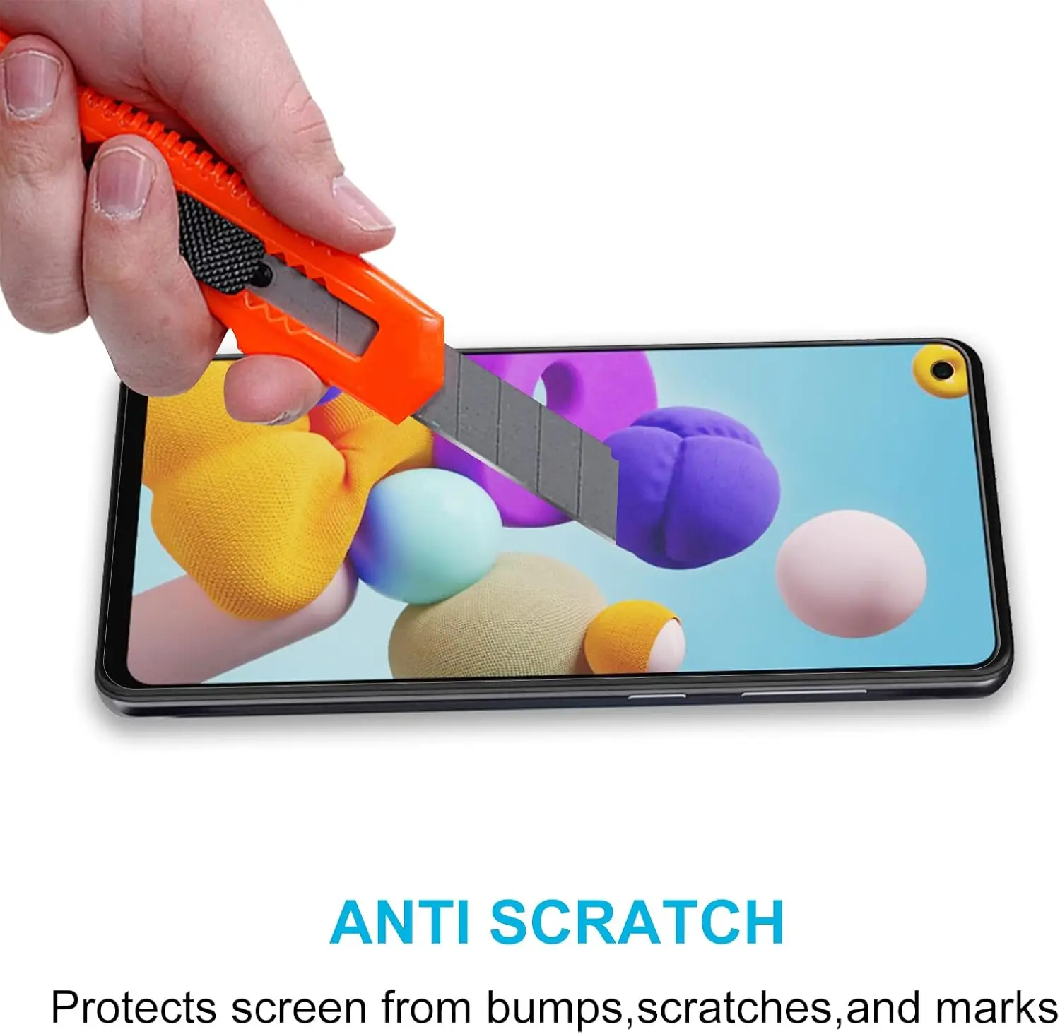 Protector de pantalla 9H para Samsung Galaxy A21S HD, película de vidrio templado, 2/4 unidades