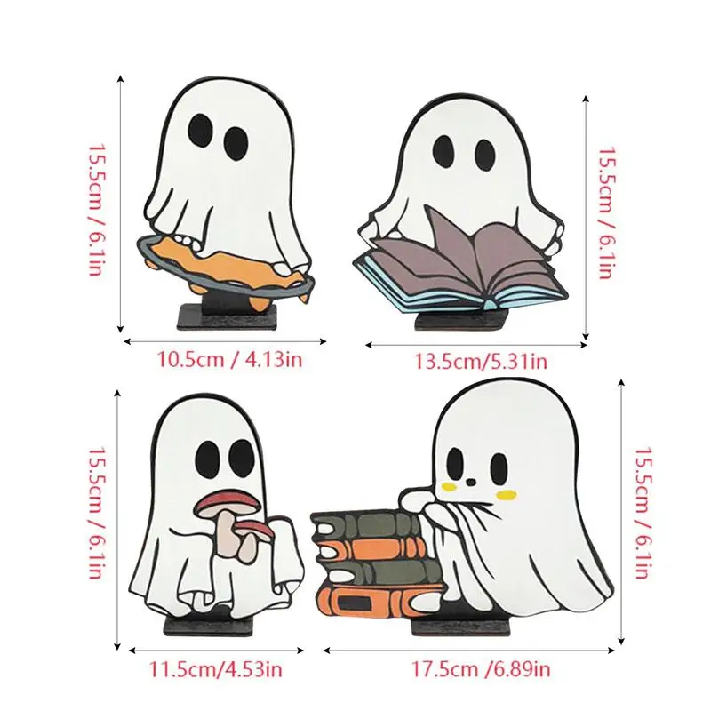 Cute Cartoon Ghost Ornaments Creative Halloween Funny Gift Bookshelf Office Desktop Stand Accessories kids toys decoration