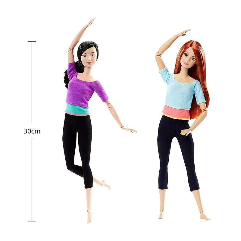 Original Barbie Dolls Made To Move 22 Joints Articulated Athelete Children Genuine Brand Birthday Christmas Gifts Kids Toys
