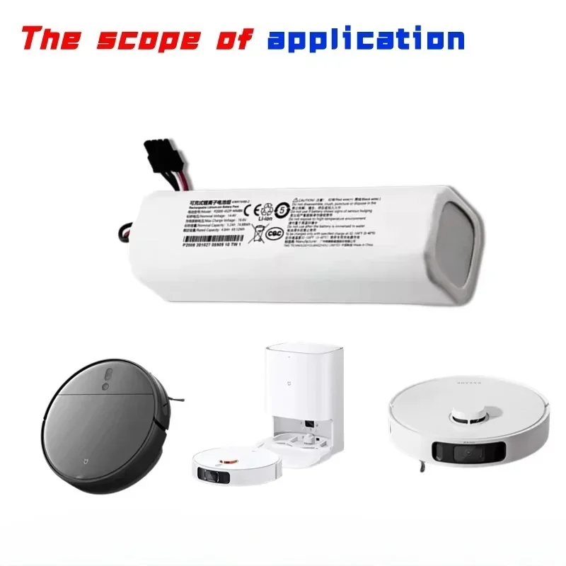 Battery P2150-4S2P-XWDLS / P2008-4S2P-MMBK for Dreame F9 Robot Vacuum Cleaner / Vacuum Mop2 Pro+