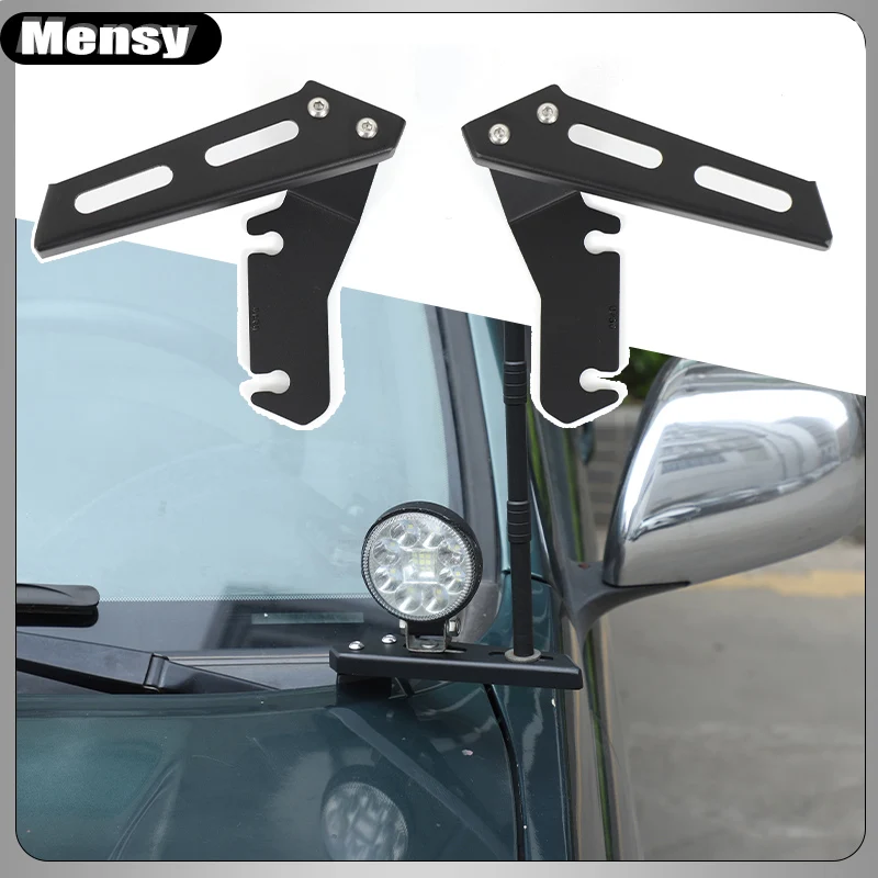 

Для Toyota Prado 120 FJ120 2003-2009 светодиодный светильник, металлический кронштейн для крепления на капоте, комплект/кронштейны для освещения капота, 2 шт.