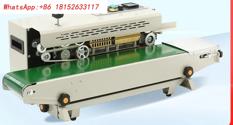 FR-880 ماكينة الختم الأوتوماتيكية قناع التلقائي الغذاء الألومنيوم احباط حقيبة ماكينة الختم المستمر مستطيلة 6x12 مللي متر ملم