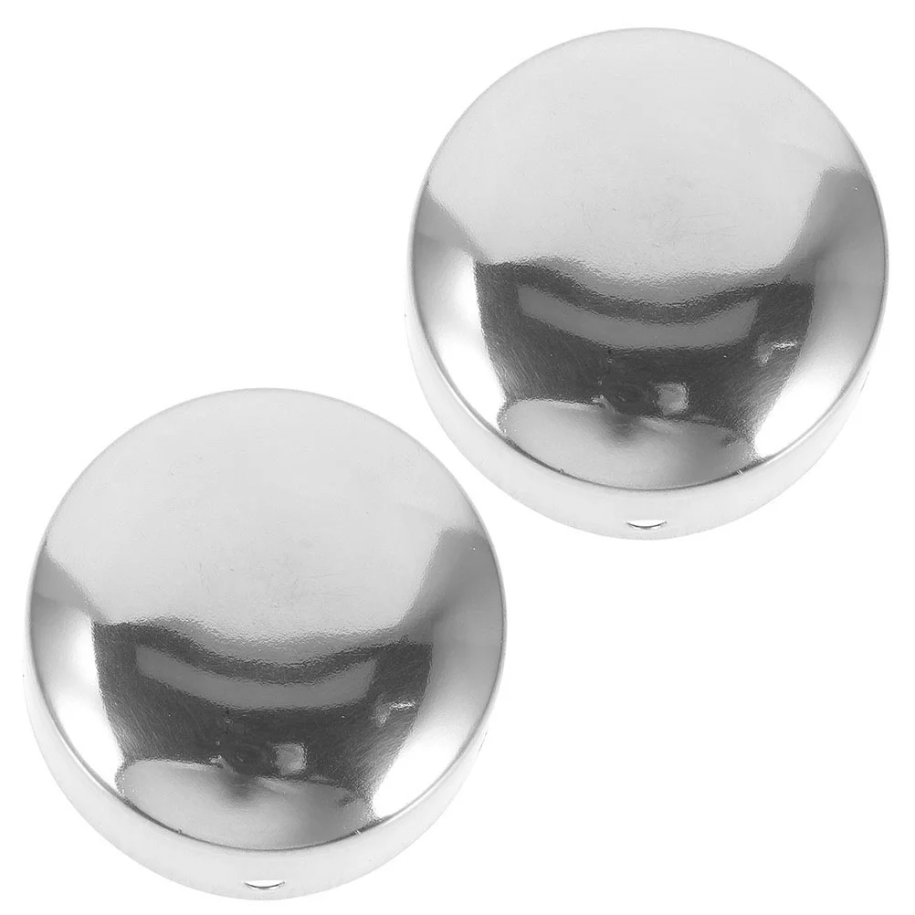 

2pcs Stainless Steel Handrail End Caps Tube Protector For Metal Tubing Wood Rail Outdoor Furniture Legs Glide Plug Metal Hole