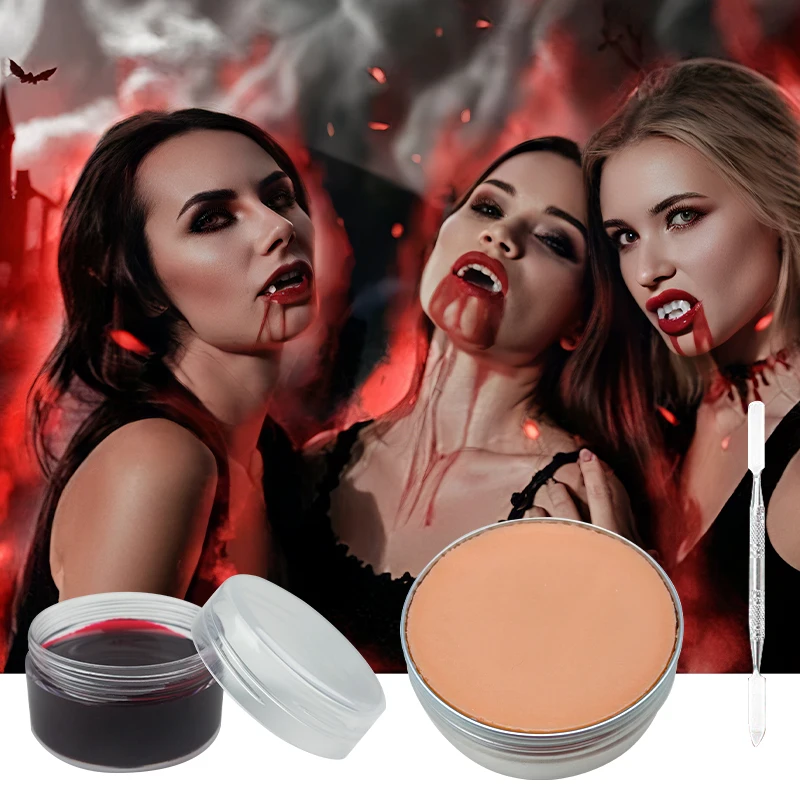 Halloween Body Painting Scar Makeup Wax Special Effects Wound Skin Makeup Halloween Fake Nose Stage Body Paint Fancy Fake Wax