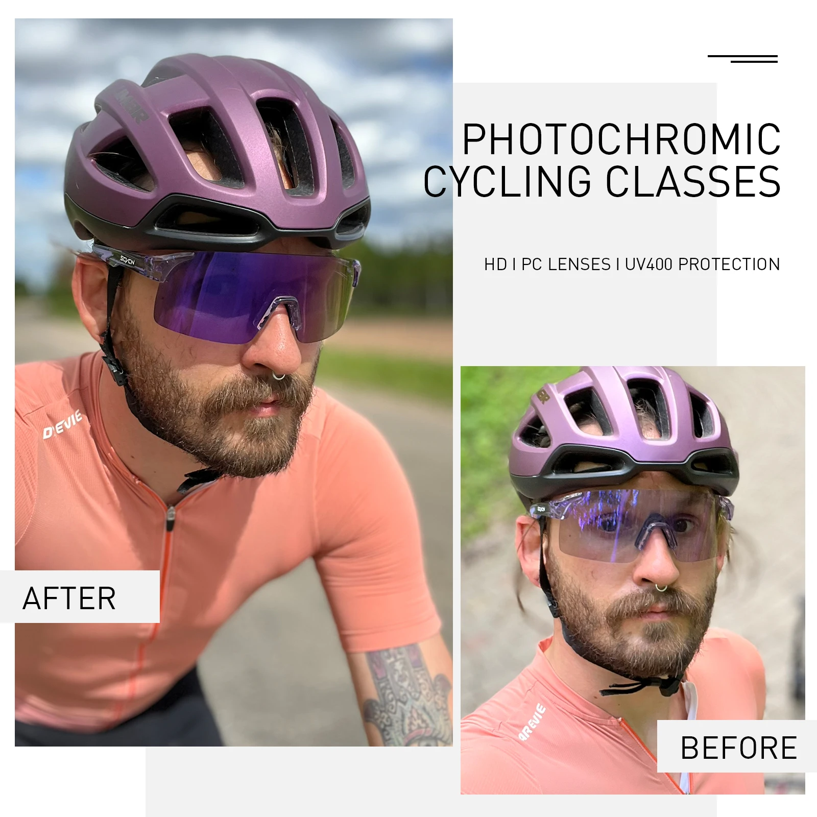 SCVCN Photochromic Sunglasses Outdoor Sports Bike Cycling Glasses Man MTB Climbing Glasses Eyewear Women Driving Bicycle Goggles