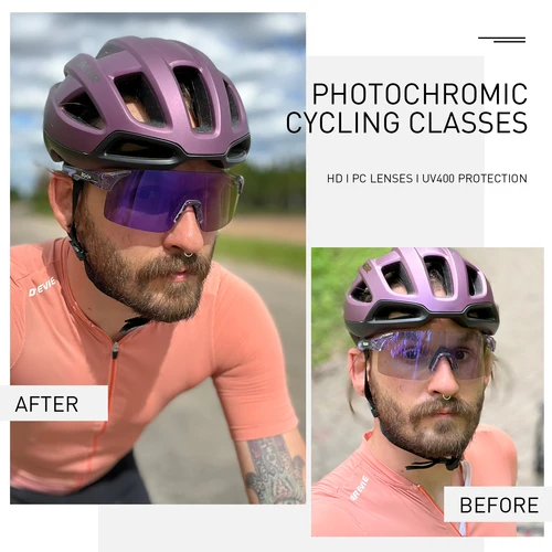 Imagen 2 del producto SCVCN gafas de sol fotocromáticas para deportes al aire libre, gafas de ciclismo para hombre, gafas de escalada MTB, gafas para mujer, gafas para conducir en bicicleta