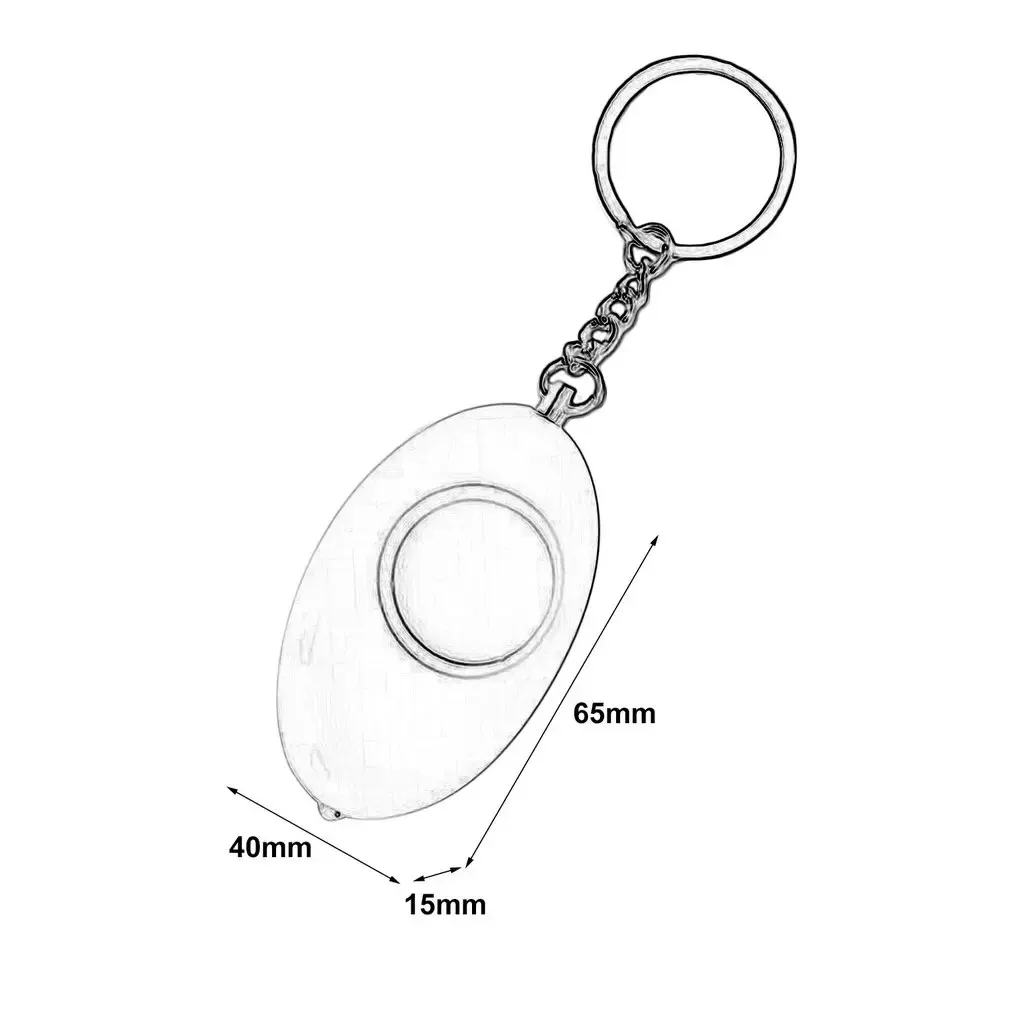 Chaveiro de alarme de segurança pessoal para mulheres Mini ovo, proteção de segurança anti-ataque, alarme de emergência, alerta escolar, crianças