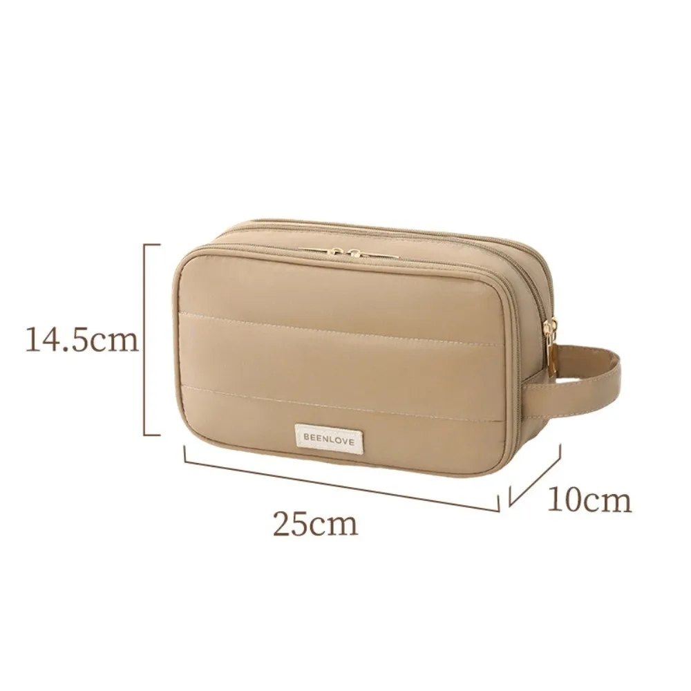 Multifunctional Large Capacity Toiletry Bag Dry-wet Separation Portable Makeup Bag Durable 3-Layers Handheld Storage Bag Outdoor