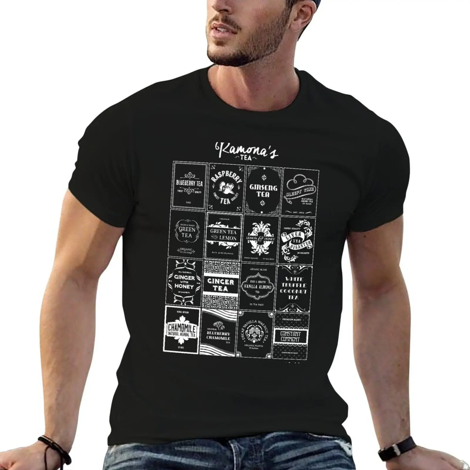 Camiseta Tea Time with Ramona Flowers, camiseta esencial, camisetas para hombre, paquete de camisetas blancas para hombre, camiseta de lujo
