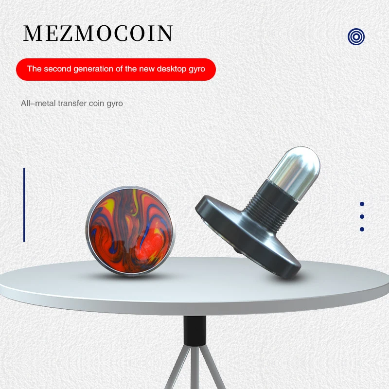 

Cool Desk Gyro Mezmocoin Pocket Toy Transfer Good Luck Coin Gyro Stainless Steel Rotary Gyro Adult Fingertip Toy For Kids Gift