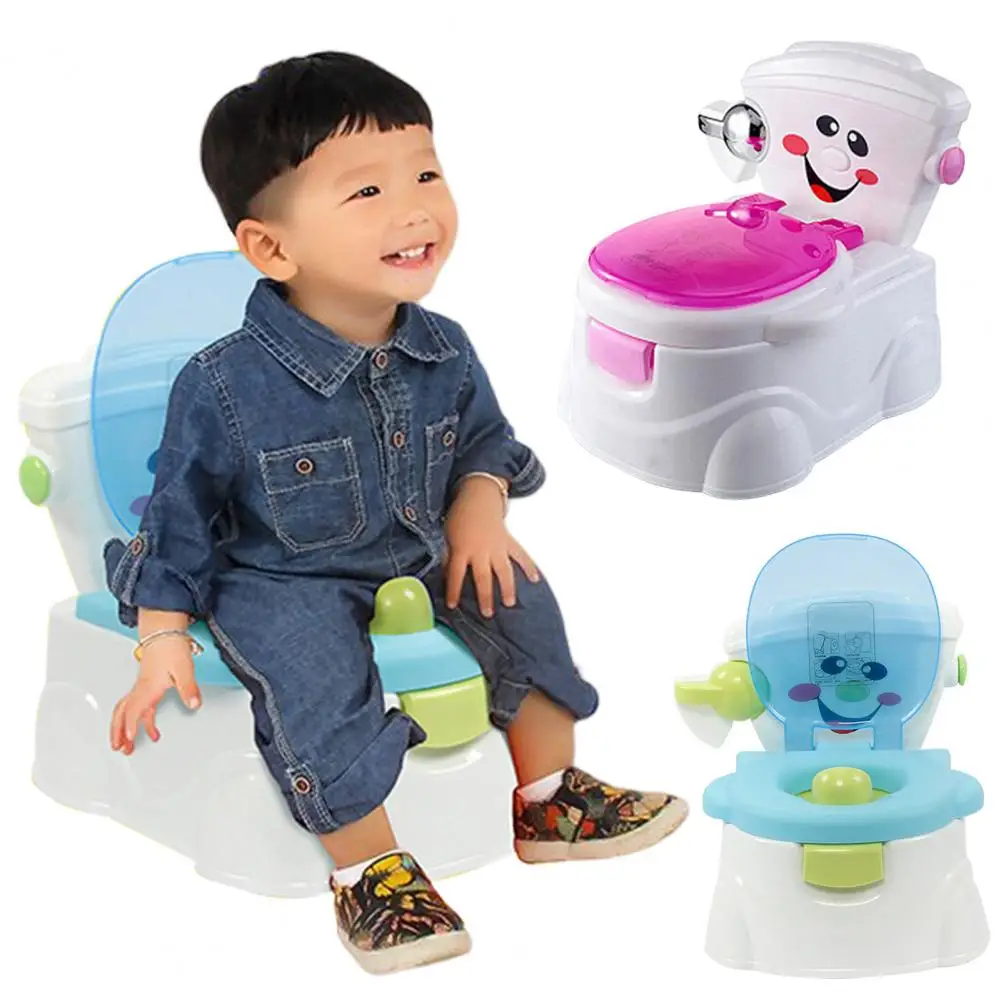 Children Toilet with Lid Detachable Drawer Separation Type Large Capacity Outdoor Portable 3-in-1 Toddler Potty Training Seat