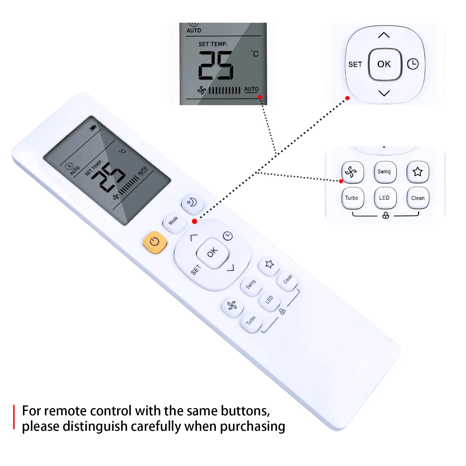 미디어 에어컨용 RG10B(D)/BGEF 리모컨, RG10B1(D)/BGEF, 신제품