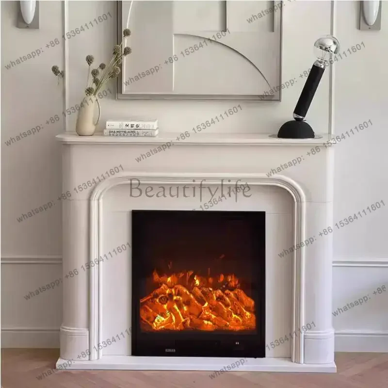 LSRetro Display Living Room Fireplace Classic Cozy Arched Corner Living Room Cabinets Wood Saving Mueble Salon Furniture