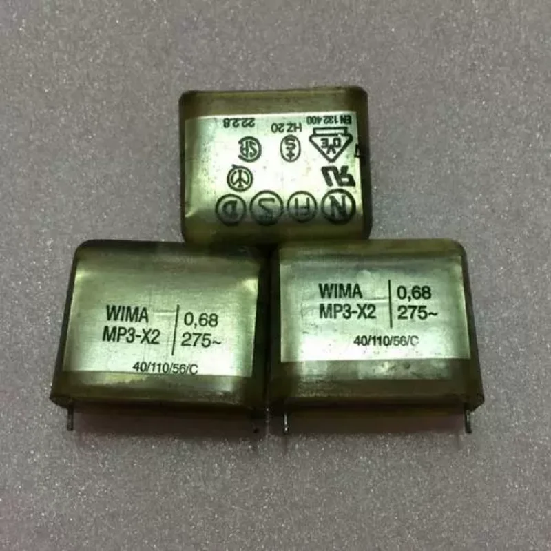 10pcs WIMA 0.68UF275V 684 MP3 series coupled transparent WIMA film capacitor from Germany