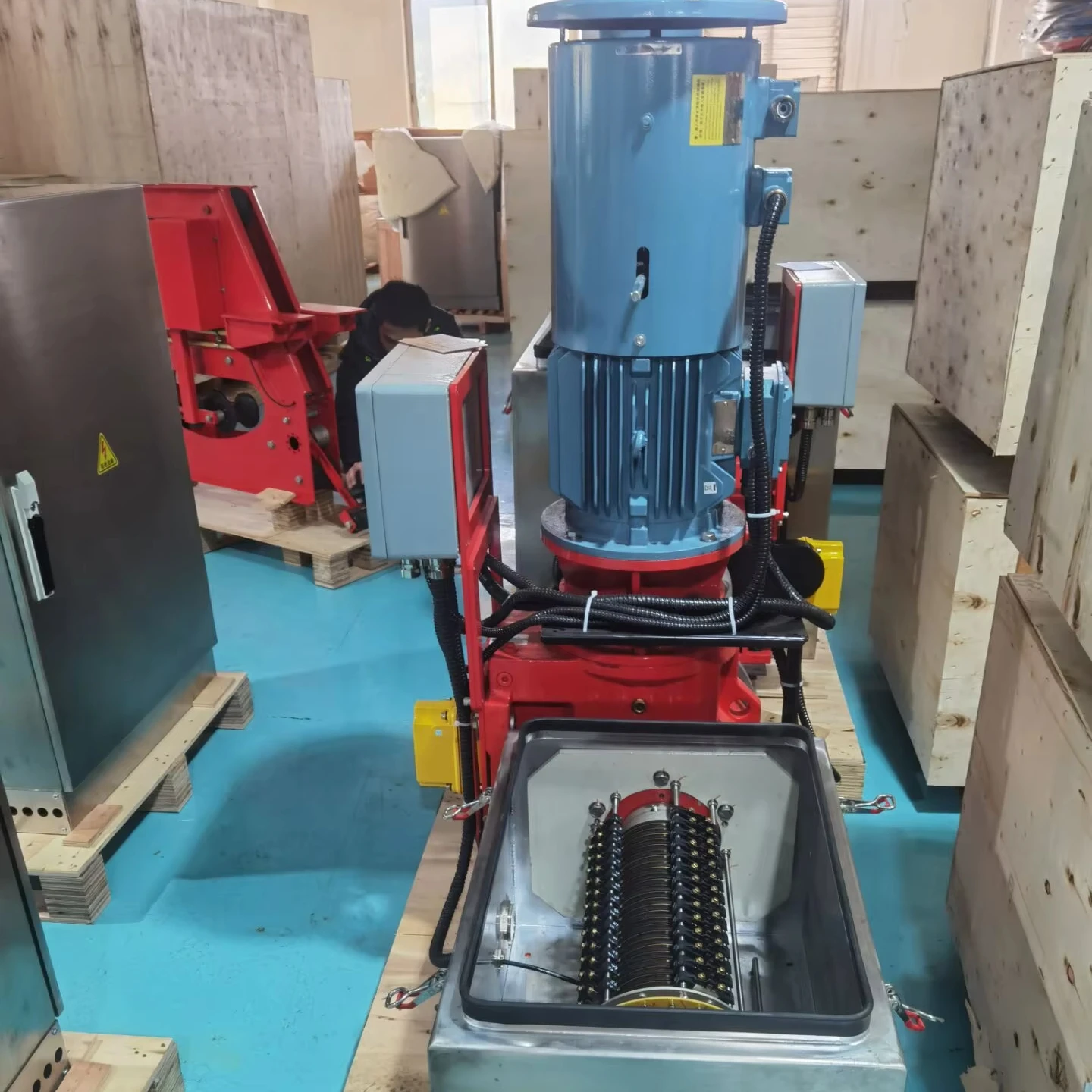Larrge Current 500A 700A Motor Type Slip Ring Cable Reel With Gear Box Gantry Crane Motorized Cable Reel For Hoist