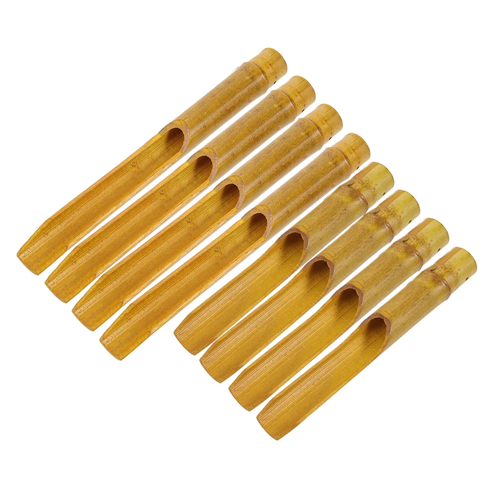 

8Pcs Bamboo Wind Chime Tubes Japanese Style DIY Replacement Parts Garden Patio Decor Handmade Wind Chime Accessories
