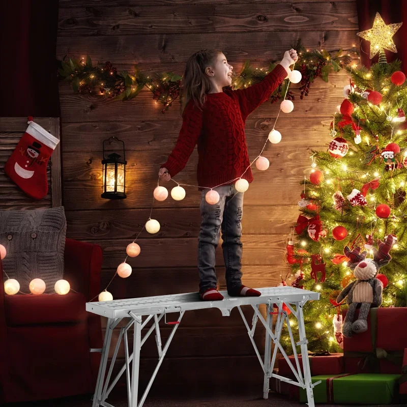 منصة العمل قابل للتعديل للطي السقالات المحمولة الصلب سلم عالية دريوال البراز الحمولة الثقيلة 800 جنيه مناسبة